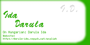 ida darula business card